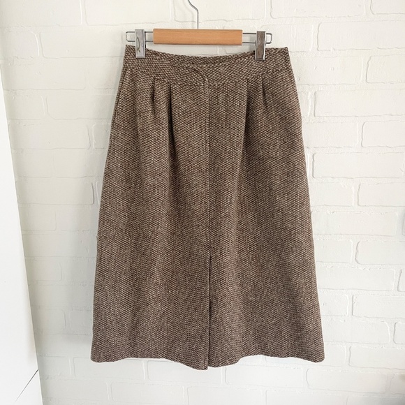 Vintage Brown Midi Skirt - Picture 14 of 14